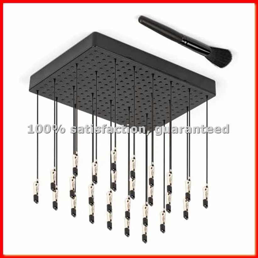 Model Painting Stand Base (19 x 14 Holes) and 27PCS Alligator Clip Sticks Set Modeling Tools for Airbrush Spra-A50M