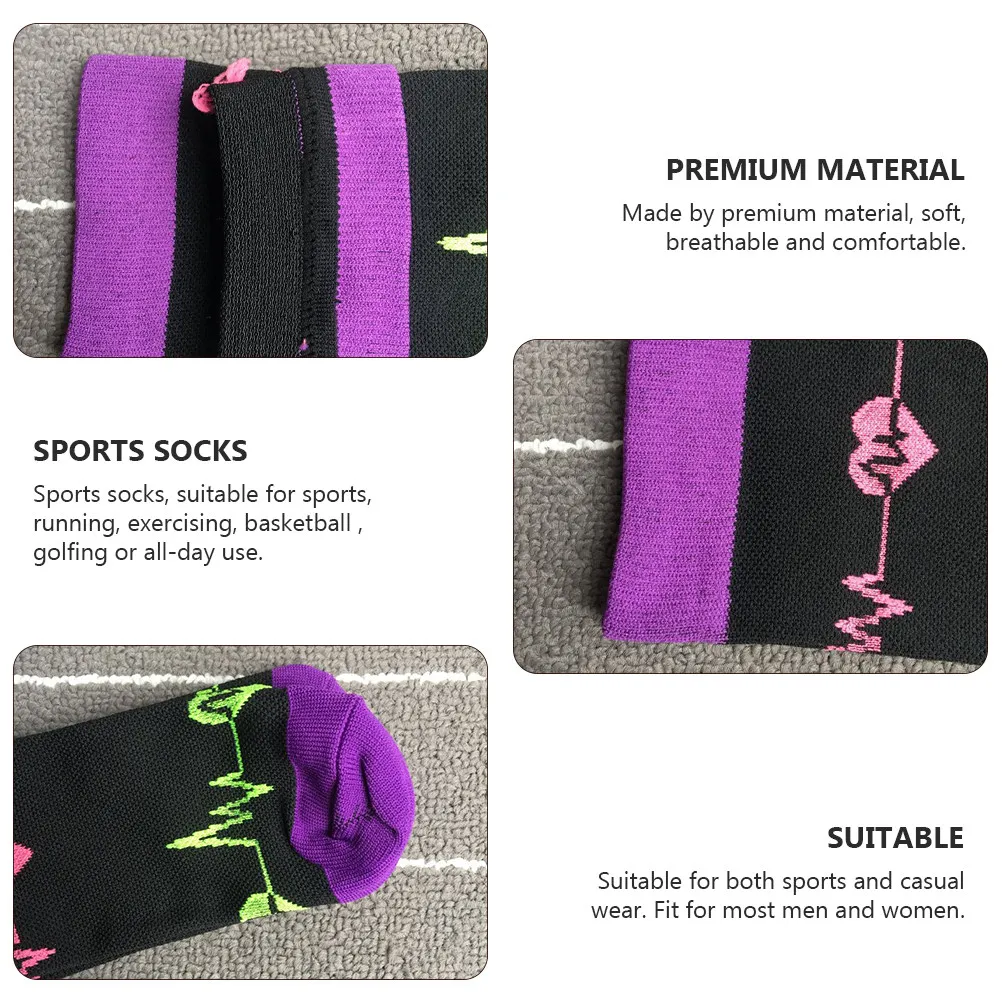 

1 Pair Compression Socks Premium Breathable Athletic Socks Knees High Sports Running Hiking Outdoor Travel Stockings