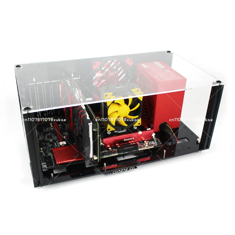 V-03 Acrylic Two-layer Double-layer Transparent Computer Case (ATX with Cover) Venus Open Case