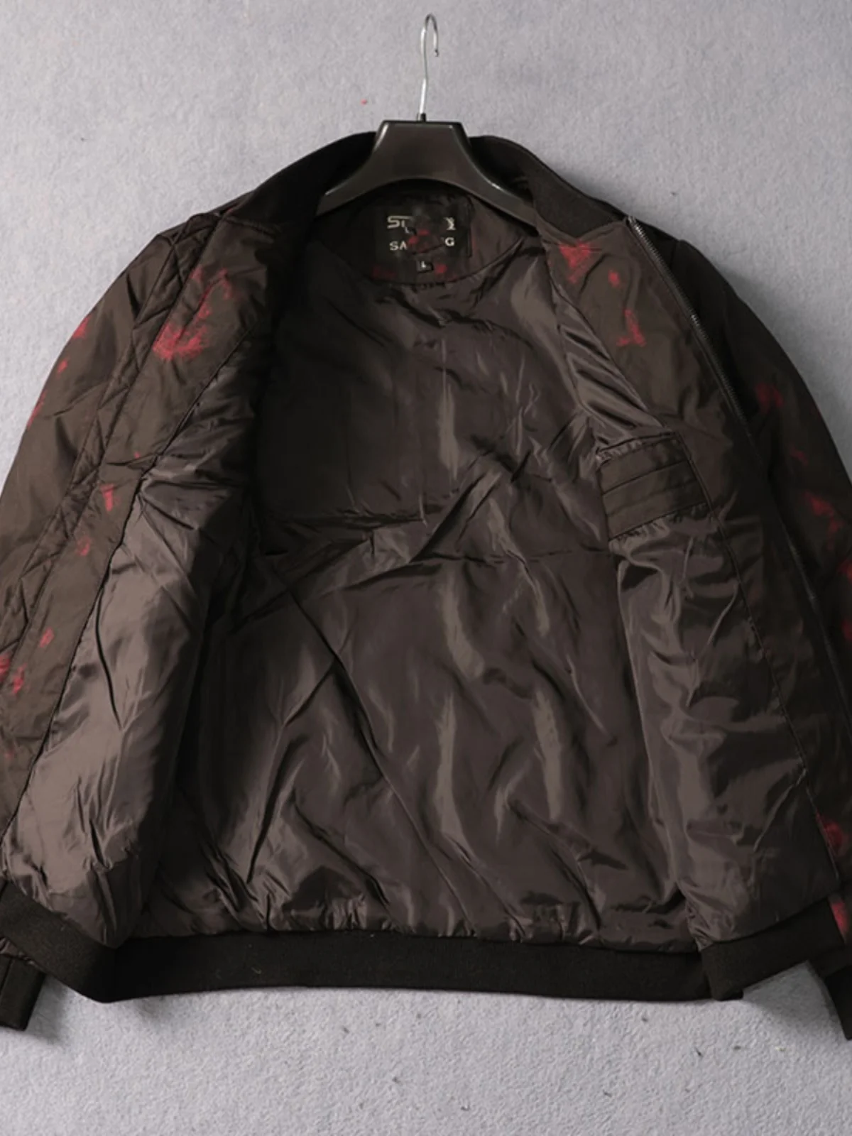 Outdoor Men's down Jaet Winter Sle Stand Collar Warm Du Feather Filled Design Men's Regular Length down Coat