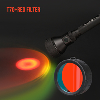 Trust Fire T70 Hunting Lamps 1000M Long Distance 2300Lm High Lumens Led Torch Red Green Blue Flashlight Filter Heavy Lights