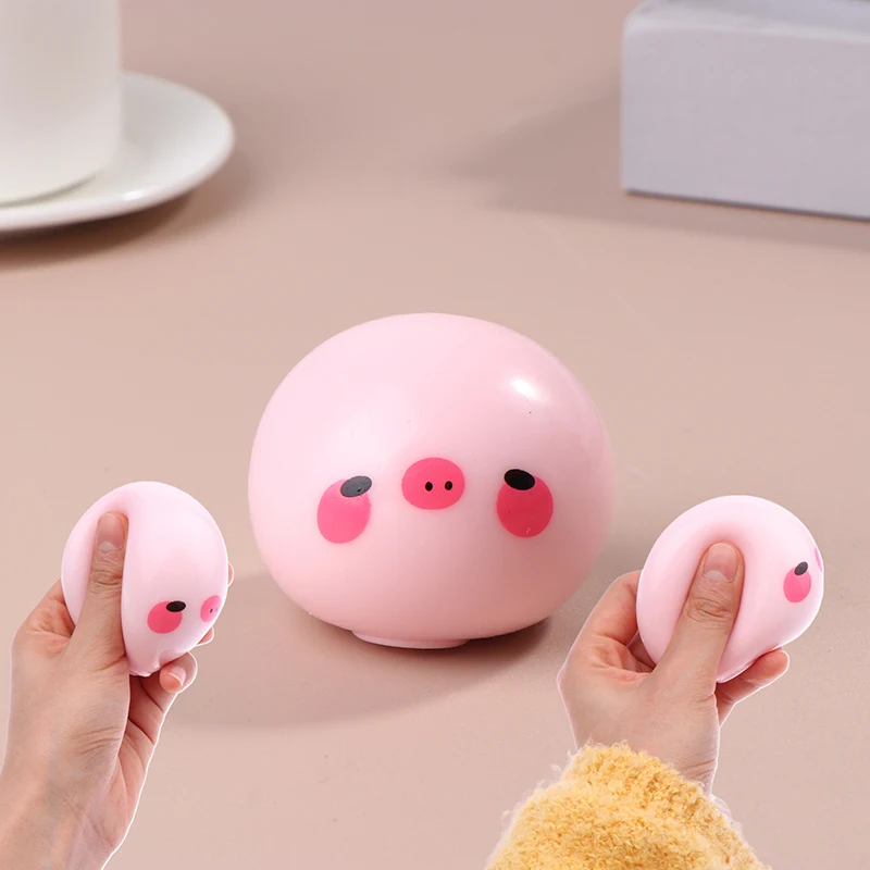 Shapeable Fluid Funny Pinch Sticky  Blusher Piglet Slow Rebound Decompression Toy Mini Squeeze Toy Slow Rising Toy