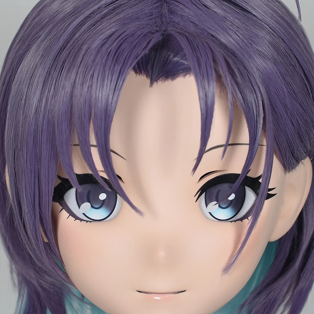 

(MEO376) Customize Handmade Full Head Lockable Crossdress Male to Female Japanese Cartoon Anime Game Character Kigurumi Mask