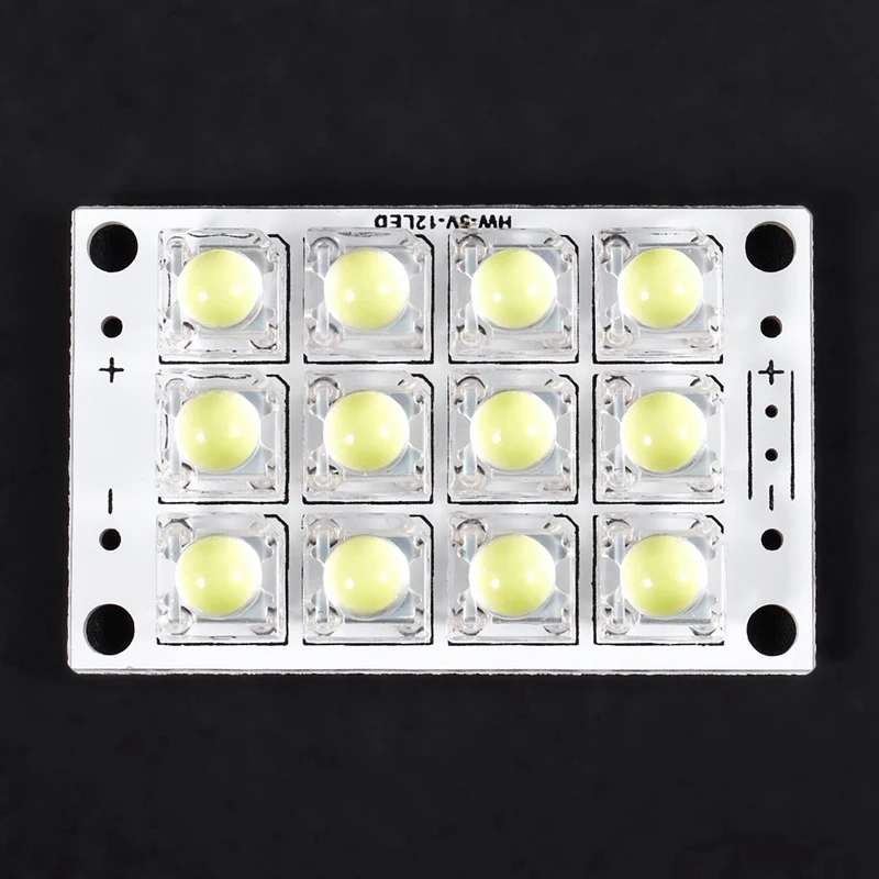 8X New DC 3V 5V 12 LED Super Bright White Piranha LED Circuit Board LED Lights Light Yacht