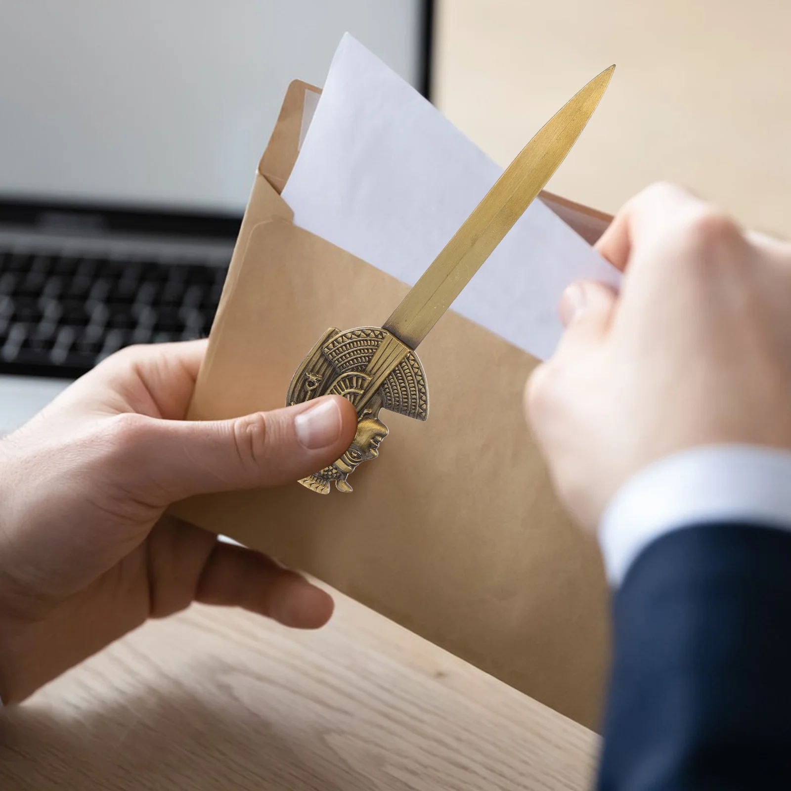 Vintage Brieföffner Umschlag Öffnung Metall Tragbares Paket Werkzeug Europäischen Stil Öffnen Versorgung Papier Utensilien