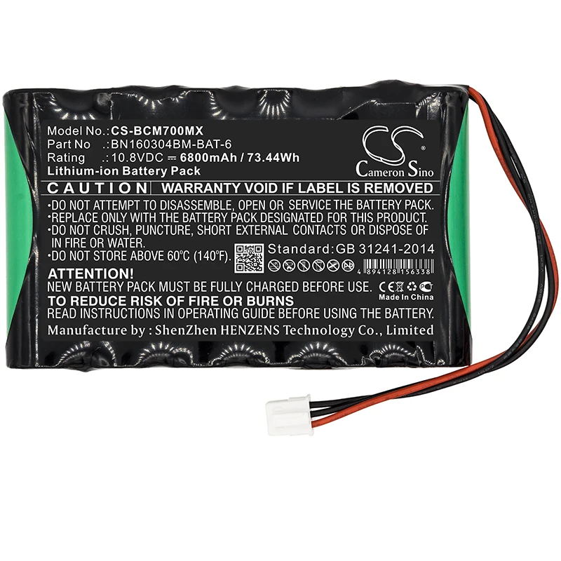 

Cameron Sino 6800mAh Battery For Bionet BM7Vet Main BN160304BM-BAT-6