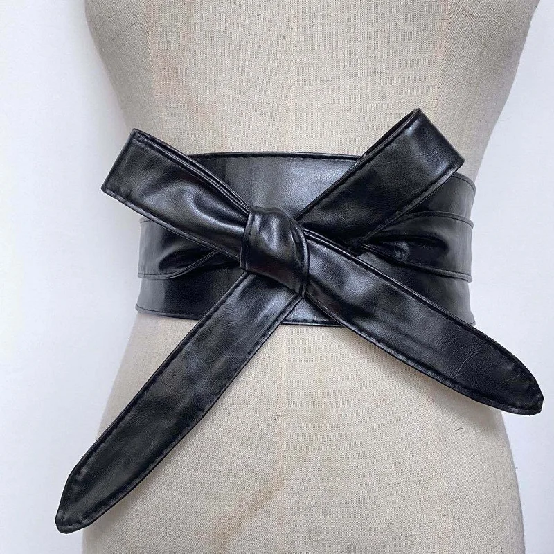 Bow Belt For Women Elastic Fashion Women Waist Belts High Quality Stretch Trend Stra For Dresses Woman Corset Working Belt DT100