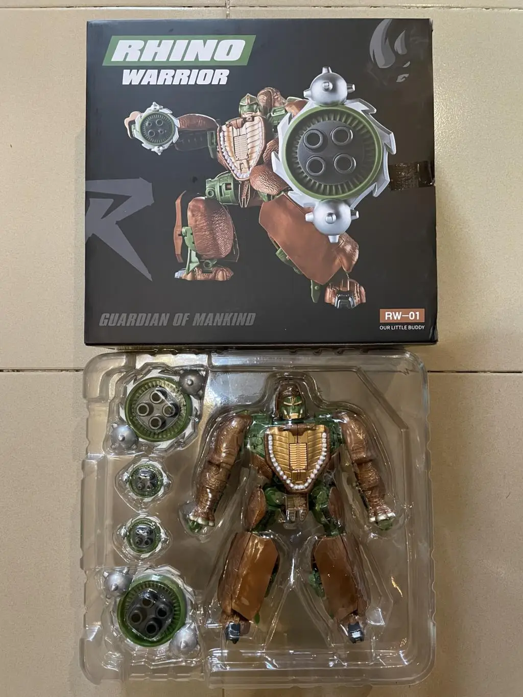 [IN STOCK] NEW Transformation BW Beast Wars RW-01 RW01 Rhinox Rhino KO Kingdom Rhinox Action Figure With Box