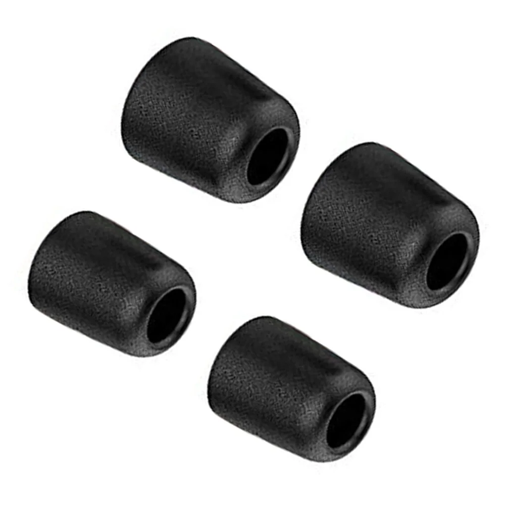 

4 pcs Memory Earphone Tips 3/4Mm Black Replacement Eartips Noise Reducing Earbud Tips For Workouts Enhanced Bass Hunting Gear