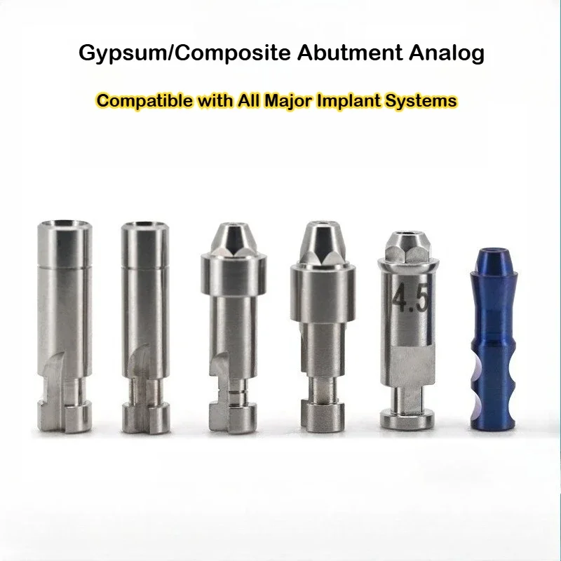 30Pcs Dental Implant Analog For Nobel/Straumann/BEGO - 4.0mm/4.5mm/4.8mm/5.0mm/5.5mm Platform, Lab Model Abutment Analog