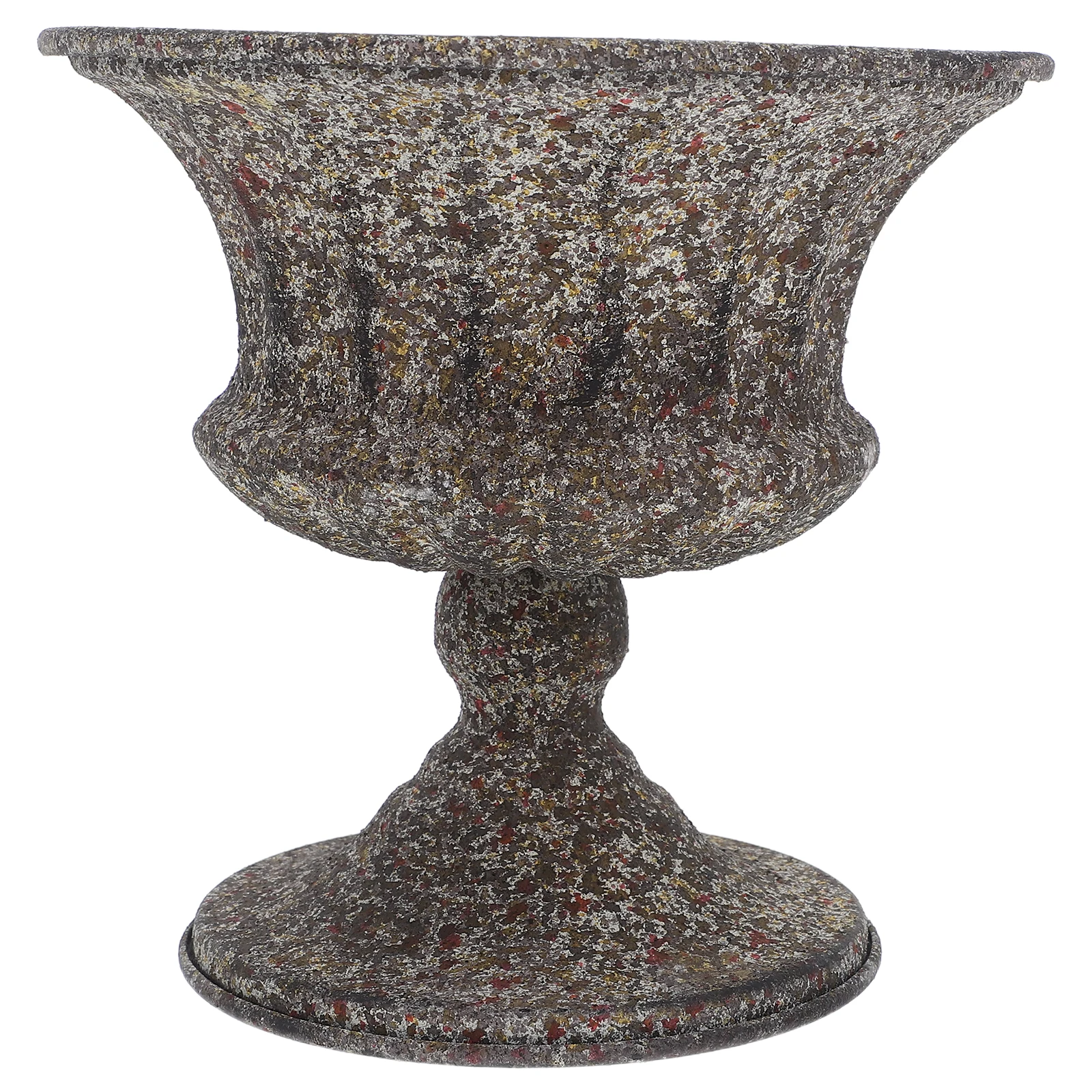 

Retro Iron Metal Flower Vase Large Farmhouse Rustic Dried Floral Holder Vintage Urn Planter Pot For Home Decor Tabletop Living
