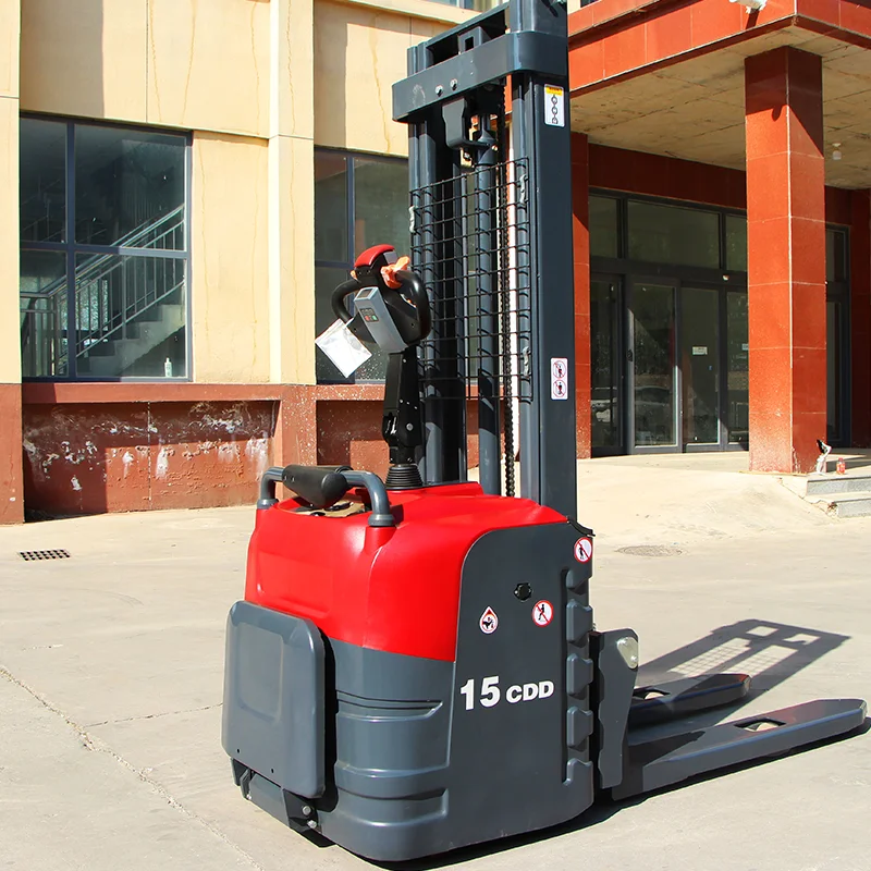 Cargo Stacker Narrow Aisle Compact Flexible Steering Stacker for Limited Space Warehouse Small Batch Cargo Stacking
