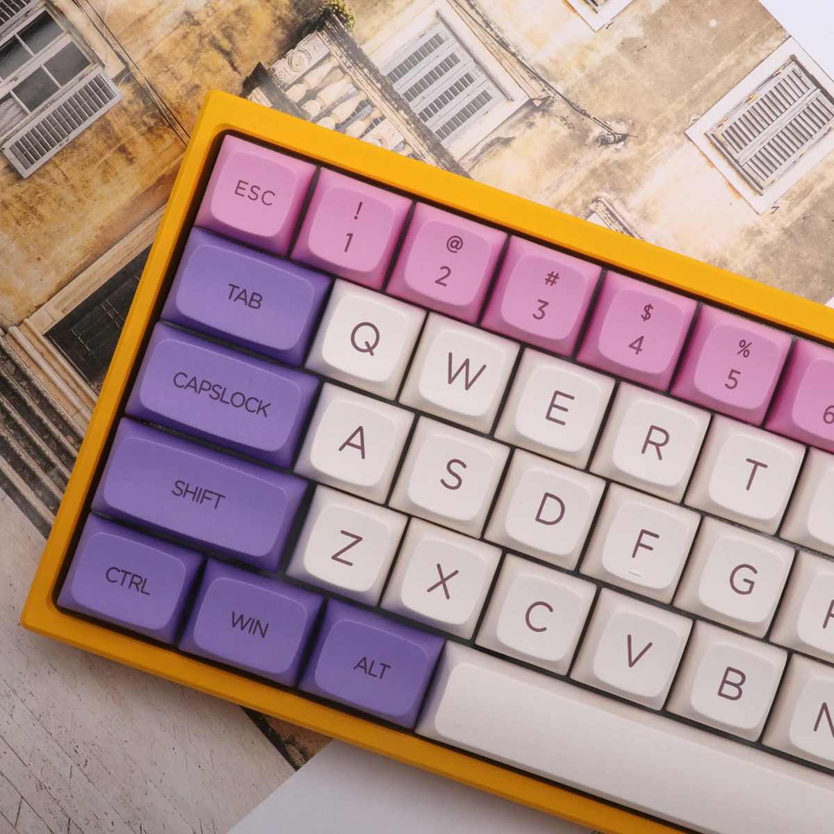 Keypro Hana Ethermal Dye Sublimation fonts PBT keycap per tastiera meccanica USB cablata 137 keycaps