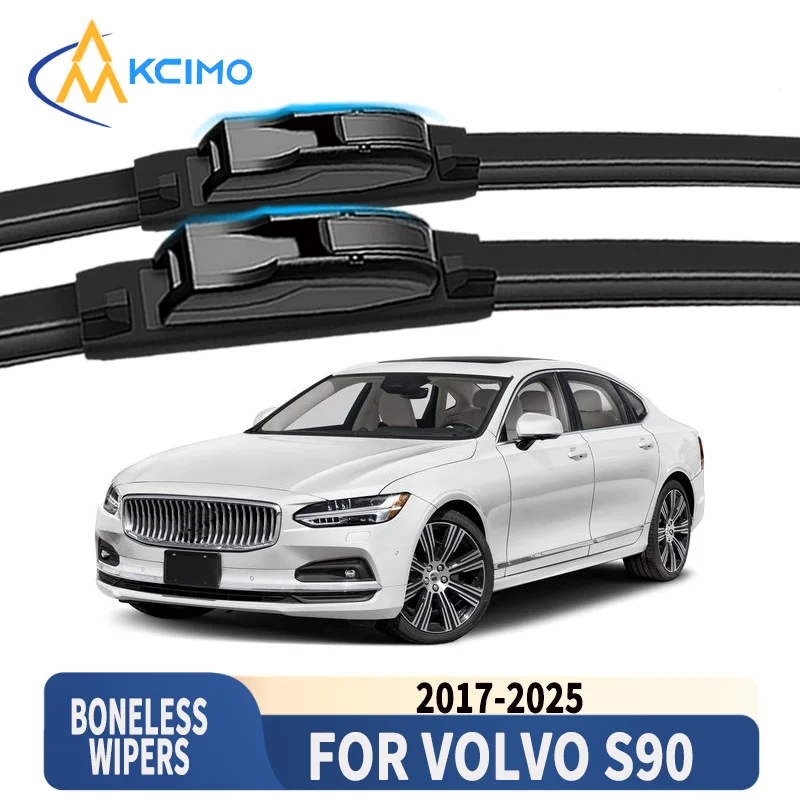 

2PCS Car Front Window Wiper Blades Replacement High Quality Rubber Car Auto Windscreen Wipers for Volvo S90 V90 2017-2025