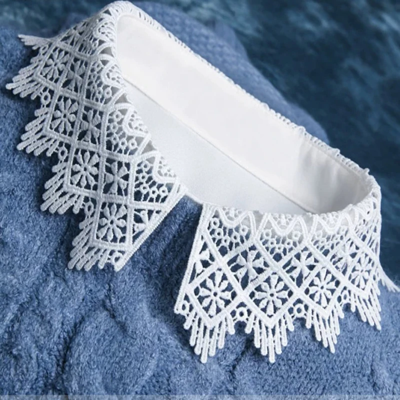 New False Lace Neckline Collar Female Dress Decor Collar Lace Fabric Clothing Accessories