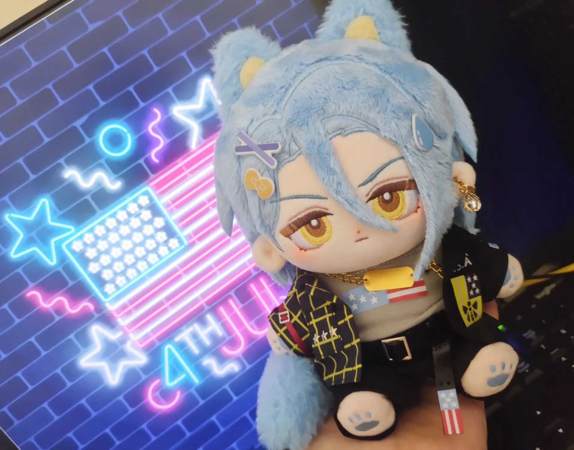 

20cm Es Cotton Plused Doll Himeru Cosplay Cartoon Dolls Ensemble Stars あんさんぶるスターズ! Toys Cotton Stuffed Doll Body