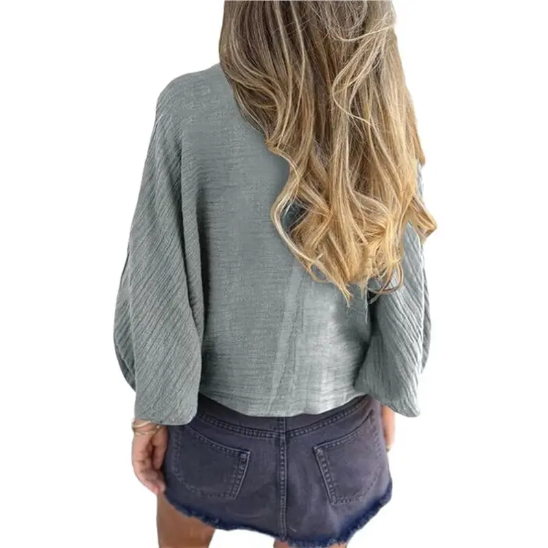 

Женские легкие кардиганы-рубашки с открытым передом на пуговицах, летние топы и футболки