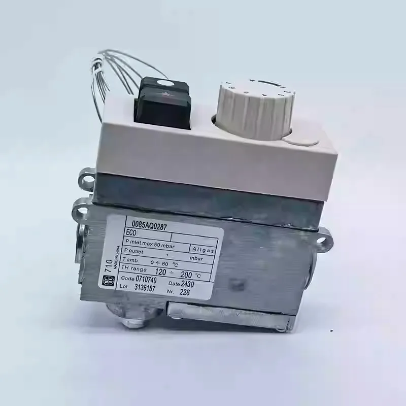 Válvula de control termostática de 120-200 grados para freidora de gas, horno de gas y vaporera JUSTA Electrolux, termostato 0085AQ0287 710 0710740