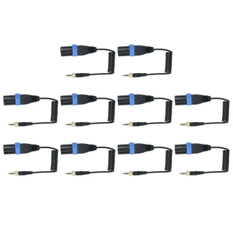 

10X Saramonic Locking Type 3.5Mm To 3.5Mm TRS To XLR Male Microphone Output Universal Audio Cable For Wireless Receivers