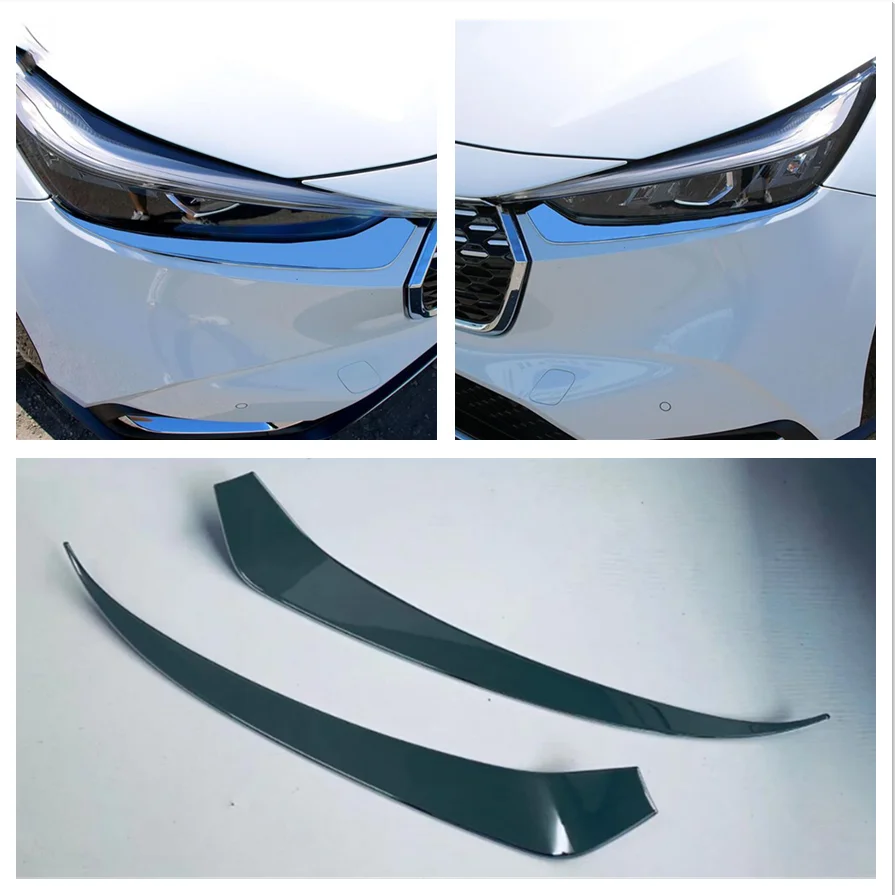 

Аксессуары для Honda Vezel HR-V E:HEV 2021 2022, фары, веки для бровей, хромированная накладка, внешний Стайлинг автомобиля