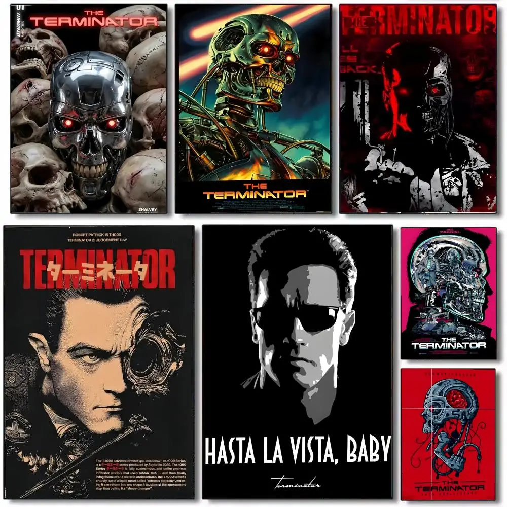 Movie The T-Terminator Poster Wall Art Printed Decor Sticker Stylish Home Gift for Living Room Bedroom Corridor Cafe