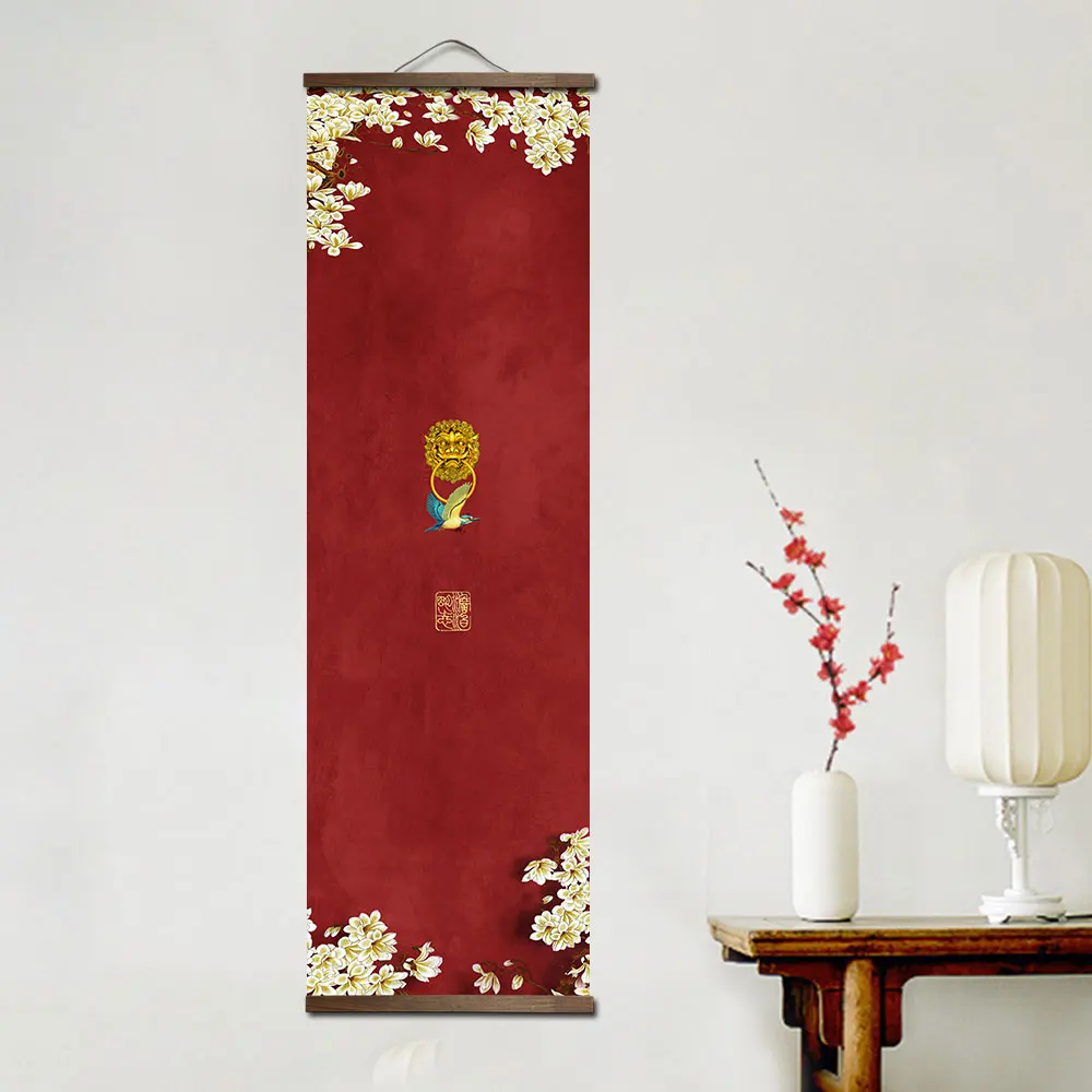 Chinese red new year\'s day festive gift poster bedroom living room decoration painting  wall paintings  decoracion para sala
