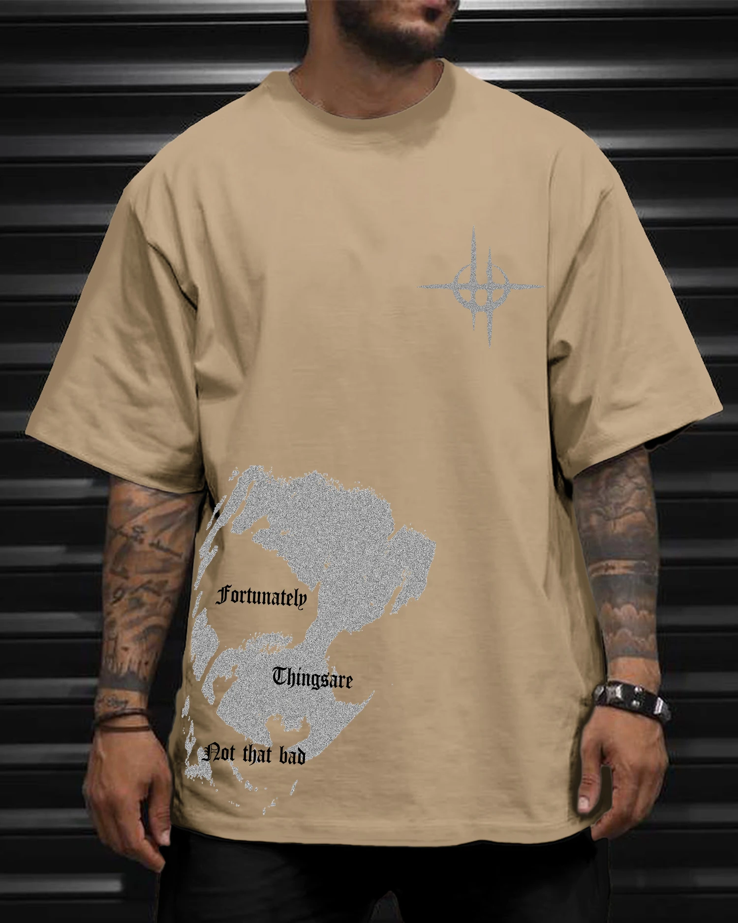 Men's Oversized Gothic Grunge T-shirt 