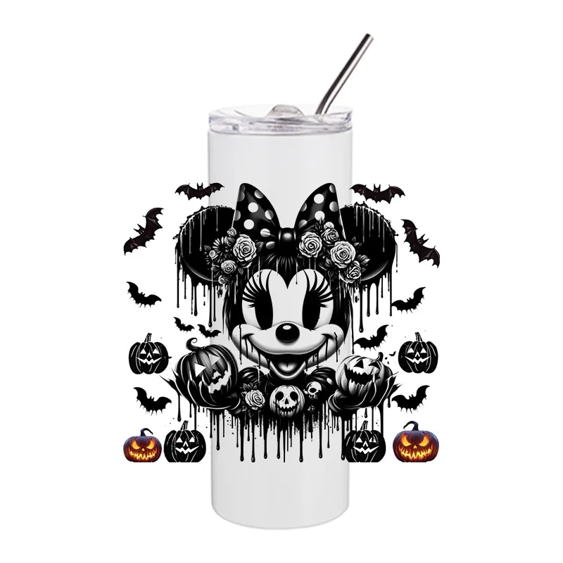 

Miniso 3D Halloween Minne UV DTF Cup Wrap for 20oz Tumbler Glass Cup Waterproof DIY Cartoon Mouse Transfer Sticker