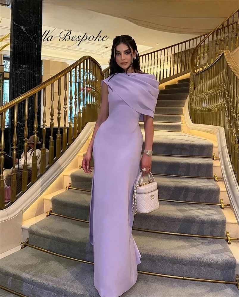 

customized Lalic Sleevesless Evening Dresses Birthday Dubai Saudi Arabic Prom Gowns Floor Length Formal Occasion Party Dress