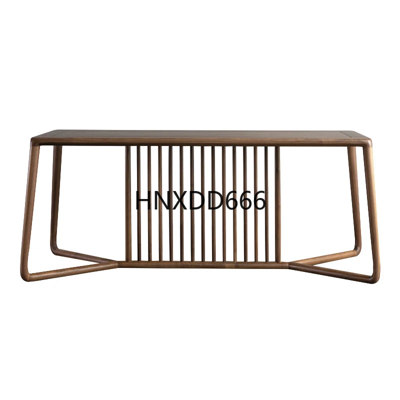 

Black walnut solid wood kung fu tea table and chair combination