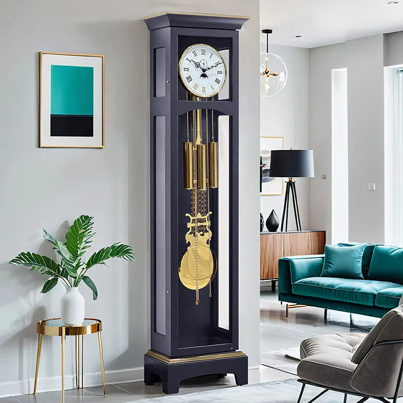 Floor Clock Living Room, Mechanical Floor Clock German Helmler Movement, Floor Clock