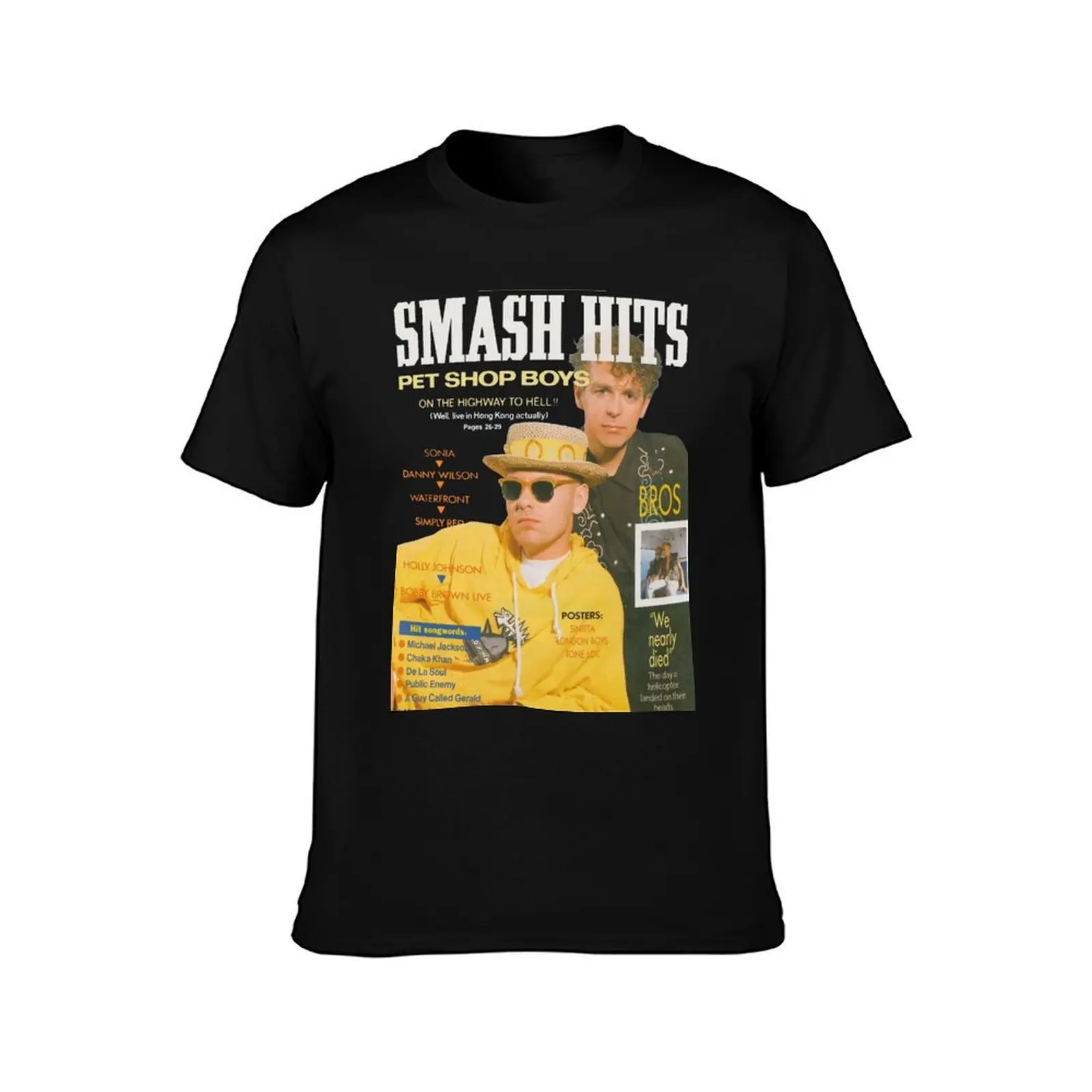 SMASH HITS COVER T-Shirt Festival Casual Short Sleeve T-Shirt