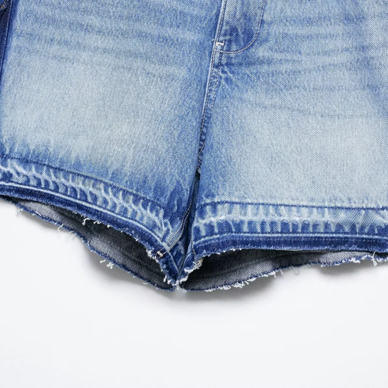 

High Waist Loose Comfortable adient Color Denim orts Casual Women's Faion Summer Wide Leg Pants Zipper Sle