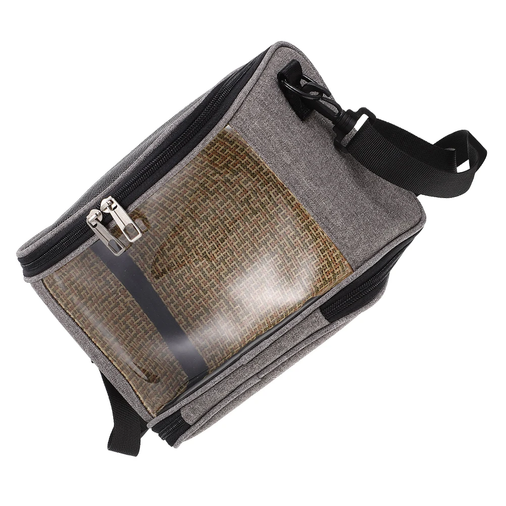 

Portable Small Animal Sling Bag Cage Guinea Pig Hamster Carrier Rat Travel Gray Breathing Mesh Pet Outing House