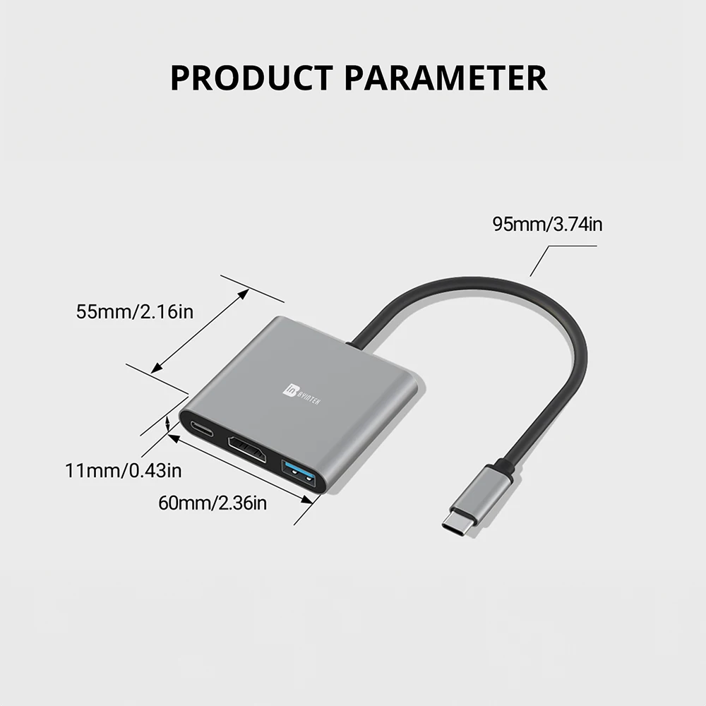 VEVSHAO USB アダプター Type-c から 4K HDMI-コンピューティング ドッキング ステーション サポート MST Macbook HP マルチポート USB-C ハブ用