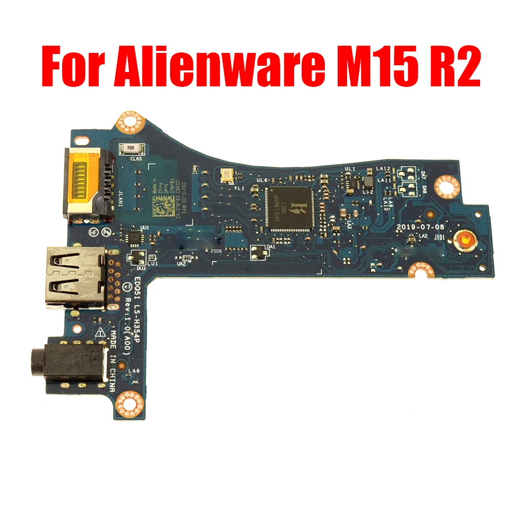 Laptop USB / Audio Ports IO Circuit Board For Alienware M15 R2 019Y93 19Y93 EDQ51 LS-H354P