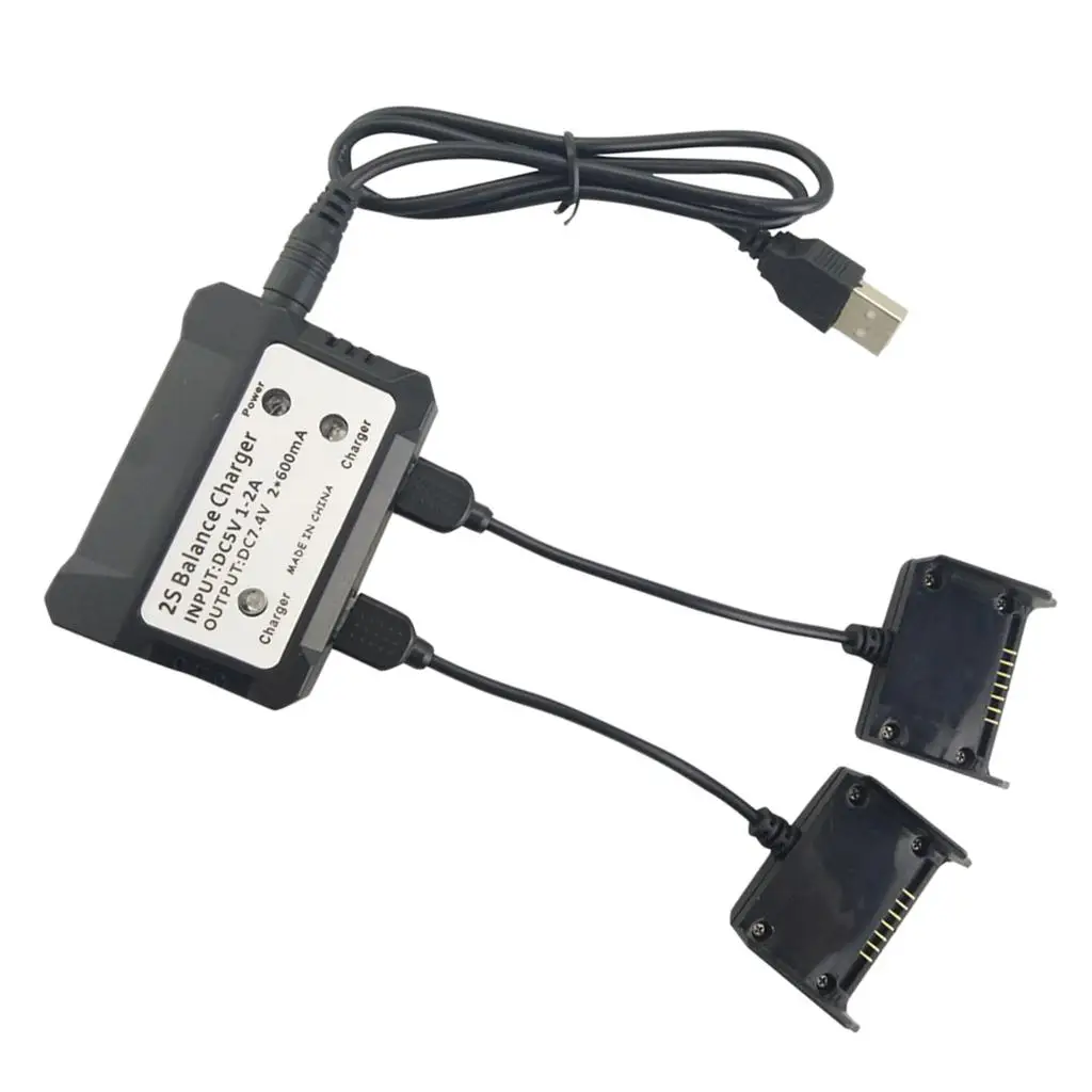 RC Drone Lipo Battery Charger Dual Port Fast Charge Adapter for MJX Bugs 3 Pro and Holy Stone HS700