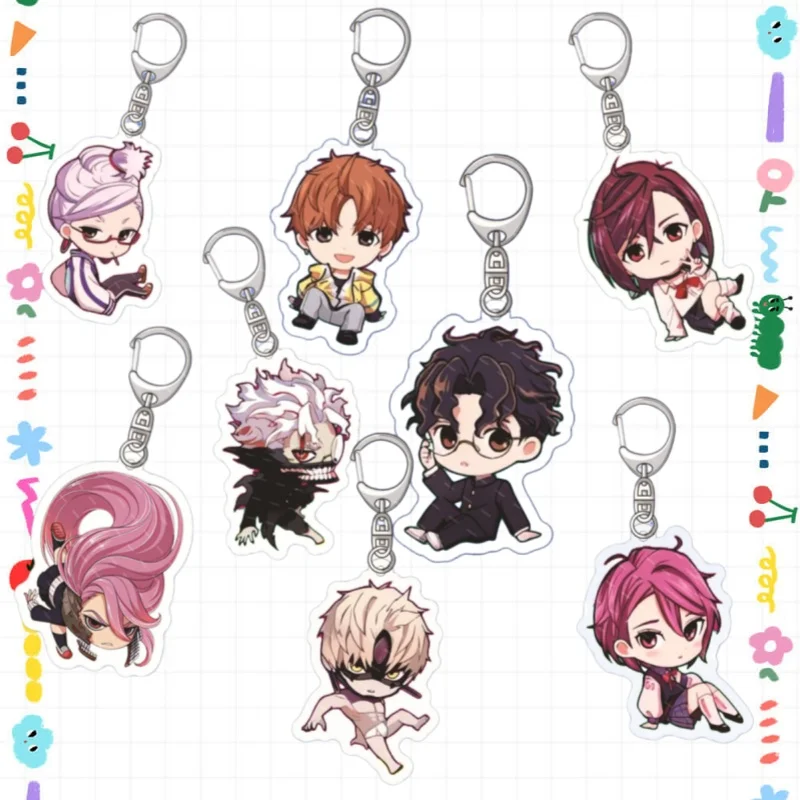 Llavero Acrílico de 5 cm para Dandadan, Seiko, Jin, Enjoji, Ken, Takakura, Versión Chibi, Colgante Acrílico para Mochila Escolar, Accesorios, Regalo