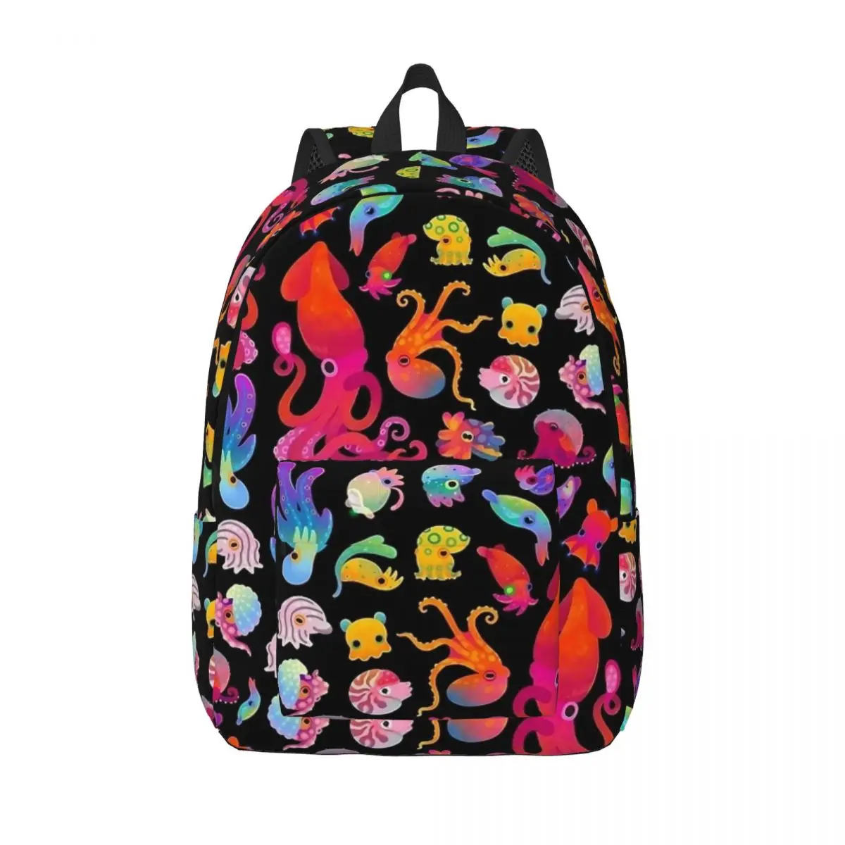 Cephalopod Cute Kawaii Design Backpack Middle High College School Student Features Colorful Octopus Squid Bookbag Teens Daypack