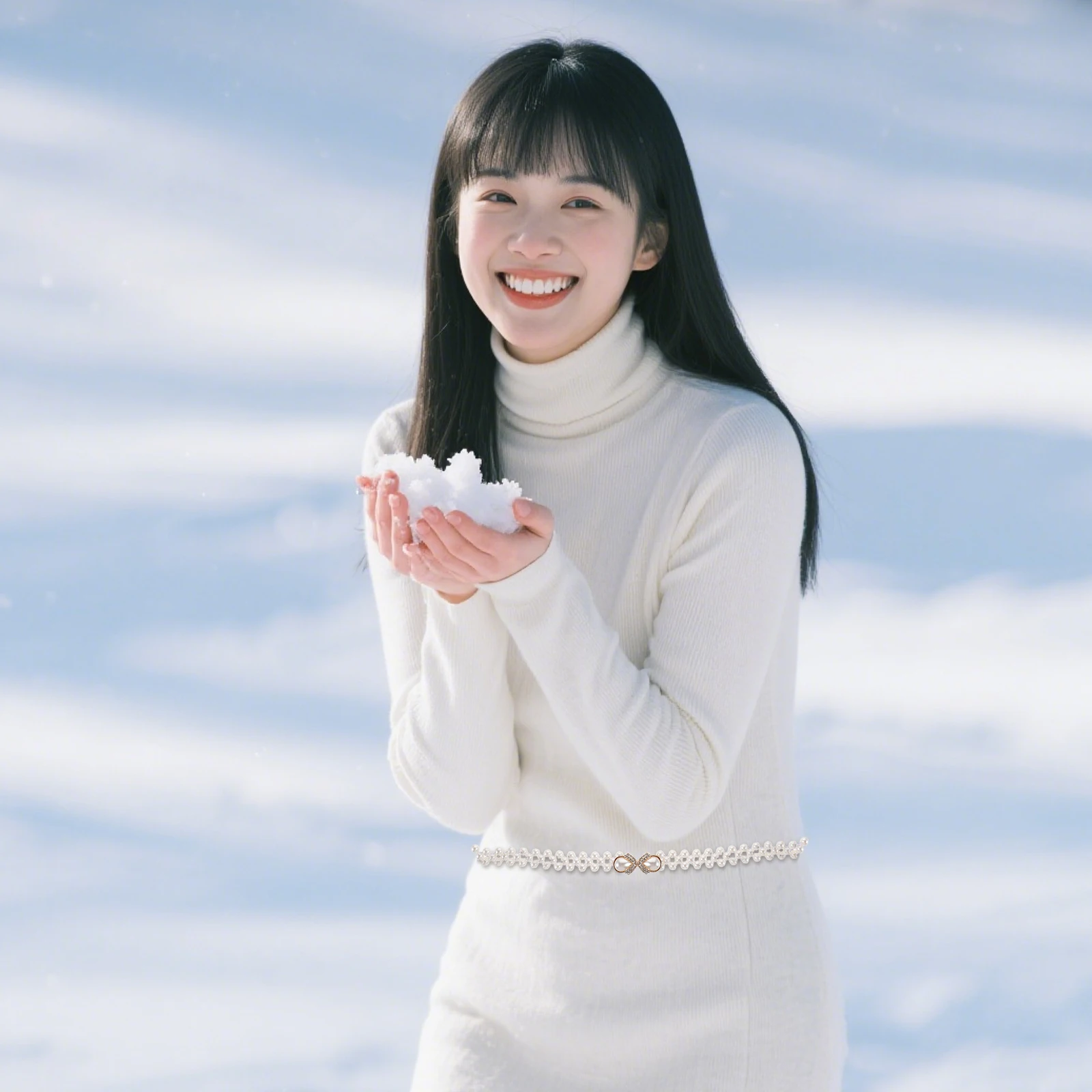 

3Pcs Pearl Body Waist Chains Adjustable Fashion Pearl Belts for Women Dress Skirts Jeans Waist Jewelry Pearls Costume Jewelry