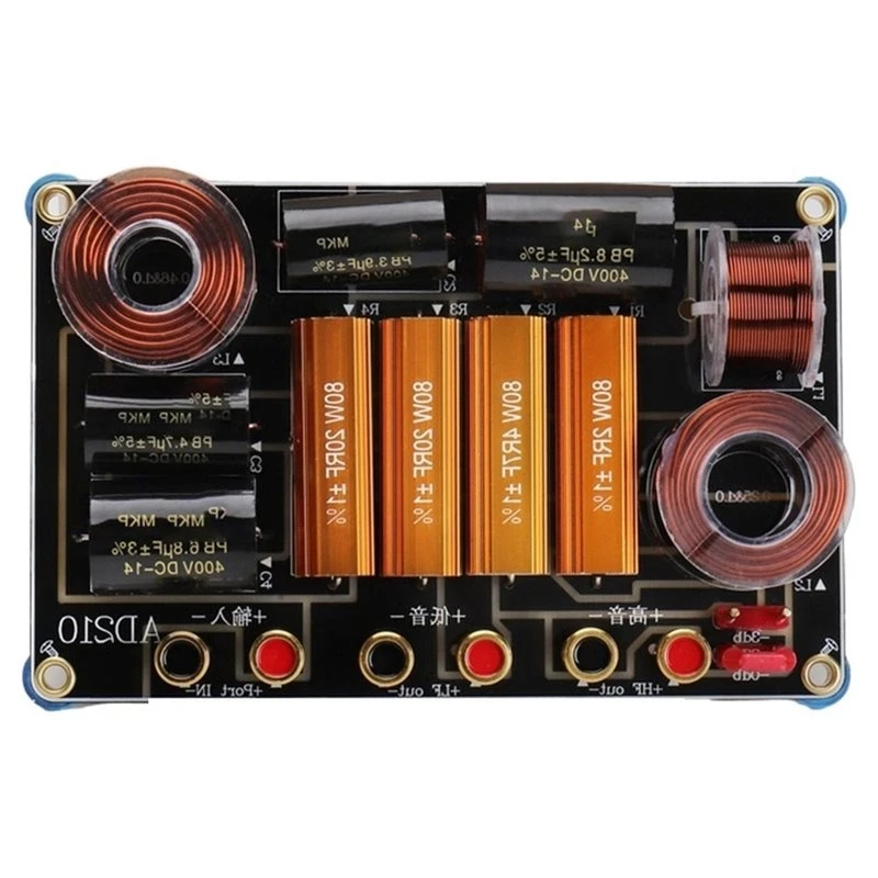 AD210 350W 2 Audio Channel Bookshelf Speaker Crossover 2 Way For Tweeter 3100Hz Point Hi-Fi Home/Car