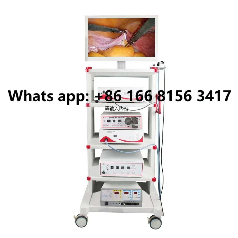 Medical aohua endoscope imaging system video gastroscope / colonoscope with trolley and mon-itor