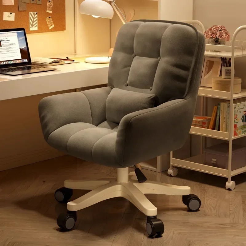 Computer Chair Dormitory Chair Girls Bedroom Comfortable Sedentary College Student Desk Makeup Stool Office Live Stream Swivel