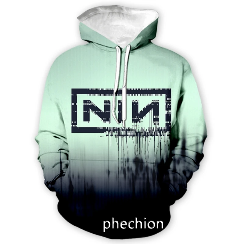 

phechion New Men/Women NIN Nine Inch Nails Band 3D Print Long Sleeve Hoodie Casual Sweatshirt Hoodies Men Sport Pullover A151