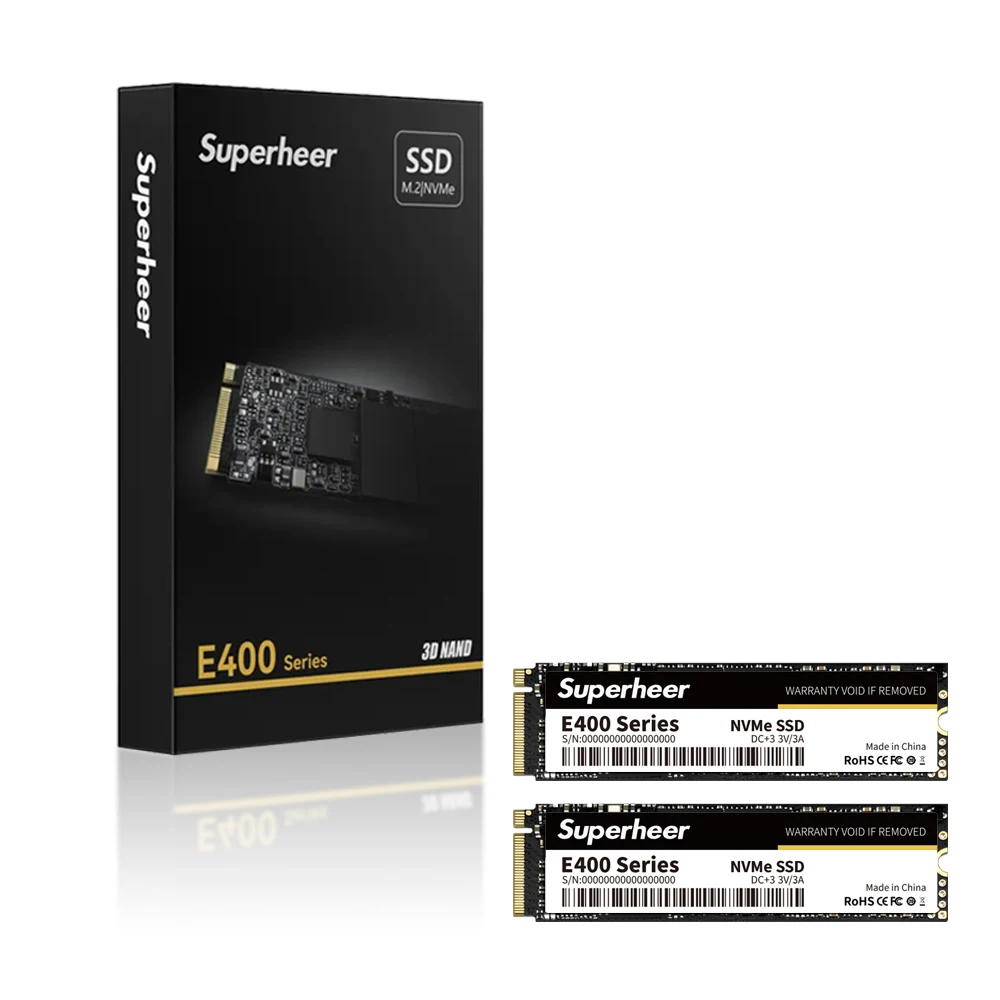 SUPERHEER NVME M2 SSD PCIe 256GB 512GB 128GB 1TB 2tb Hard Drive 2280 Internal Solid State Disk for Desktop Laptop M.2 PCIe 3.0