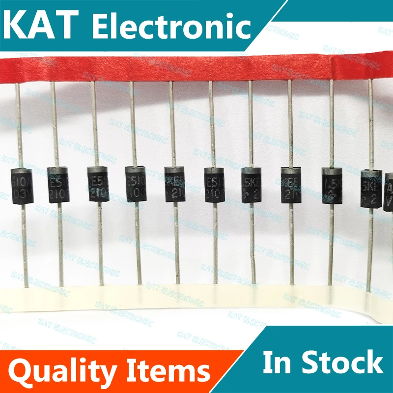 Supresor de voltaje transitorio TRANSZORB, 1.5KE510A-E3/54 1.5KE510A DO-201, 10 unidades por lote