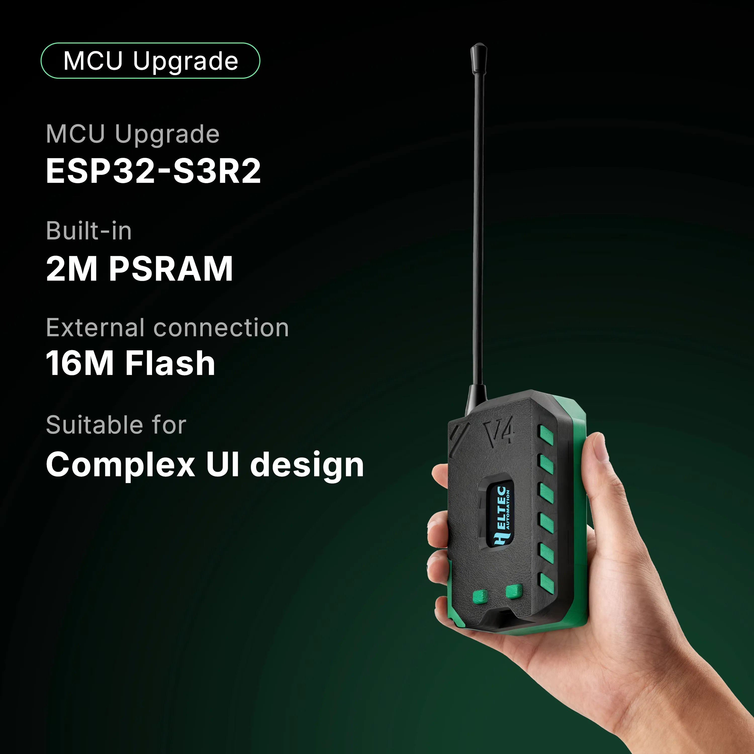 

New Meshtastic Heltec V4 WiFi LoRa 32 Dev-Board Case Set Soft Antenna ESP32 SX1262 Solar Powered BLE Low Power