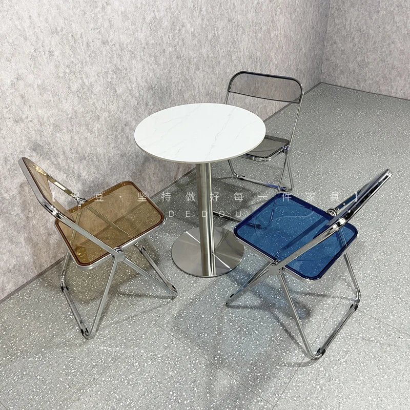 Internet celebrity milk tea shop dessert catering barbecue shop western restaurant canteen simple rock slab table