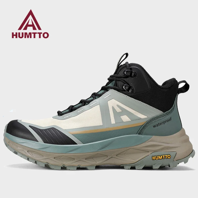 

HUMTTO Hiking boots Men waterproof hunting shoes mesh Tactical Desert Combat Ankle casual Boots Male mountian travel Sneakers