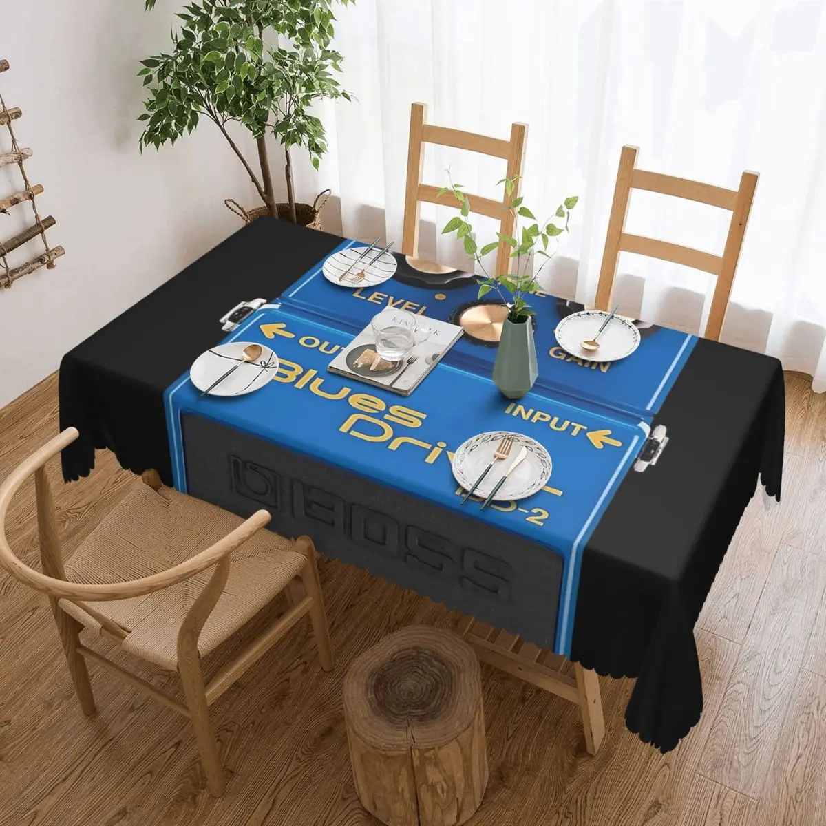 Boss Blues Driver BD-2 Overdrive Bluesbreaker Guitar Pedal Dirty Rectangular Tablecloth Table Cover for DiningEvents Table Cloth
